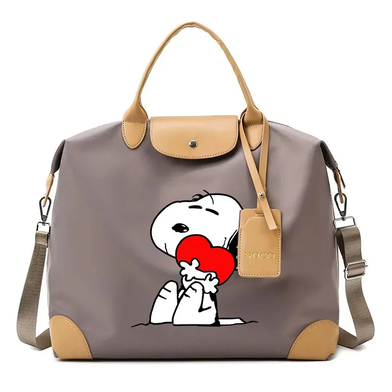 Snoopys Tote Bags Travel Portable Handbag Luggage Binding Bags Packaging Bag Anime Figure Shoulder Strap Pack Women Men Gifts 2
