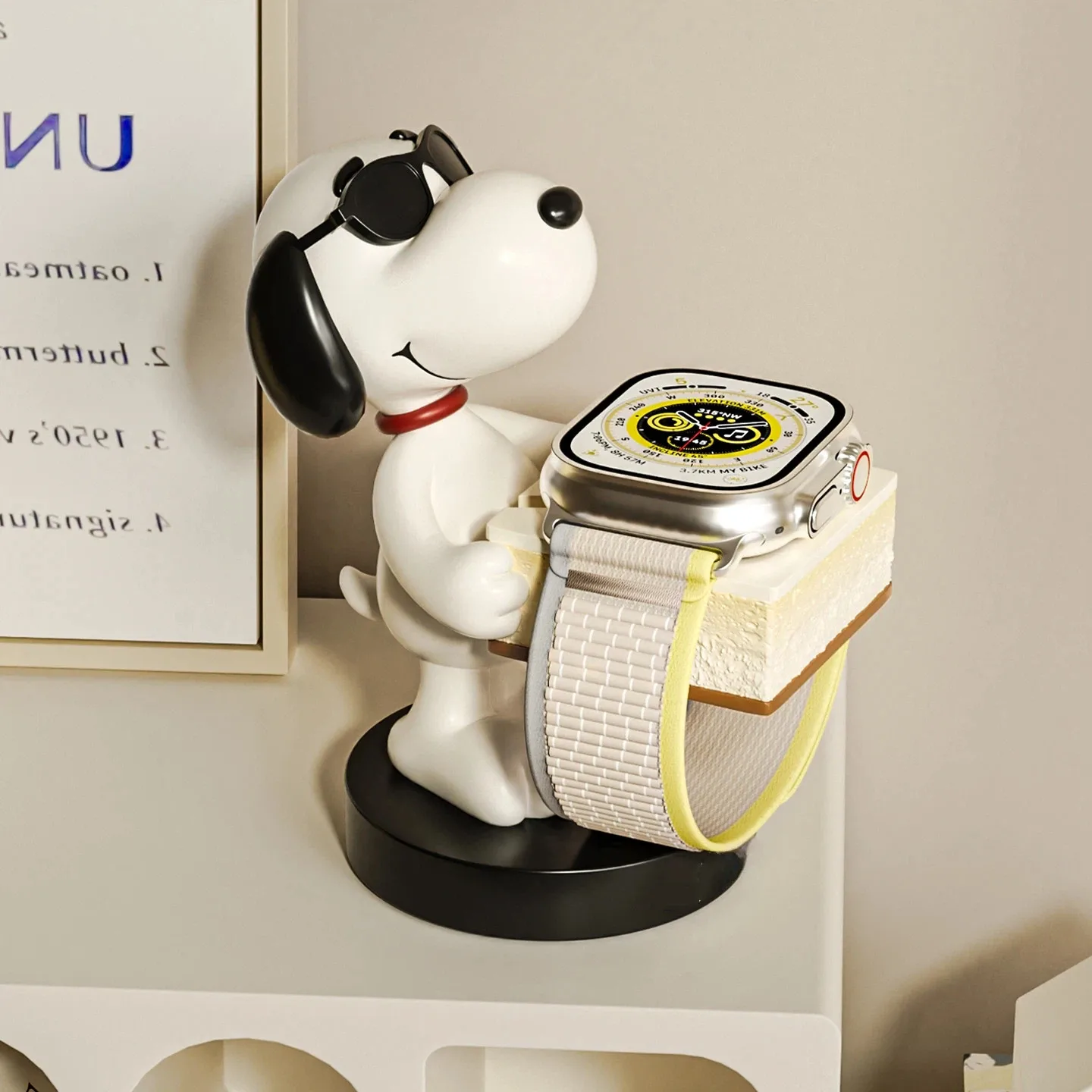 Snoopy Stand Cartoon Kawaii Charger Apple Watch Charging Stand Applewatch Gives A Friend A Birthday Gift for A Watch Charger 2