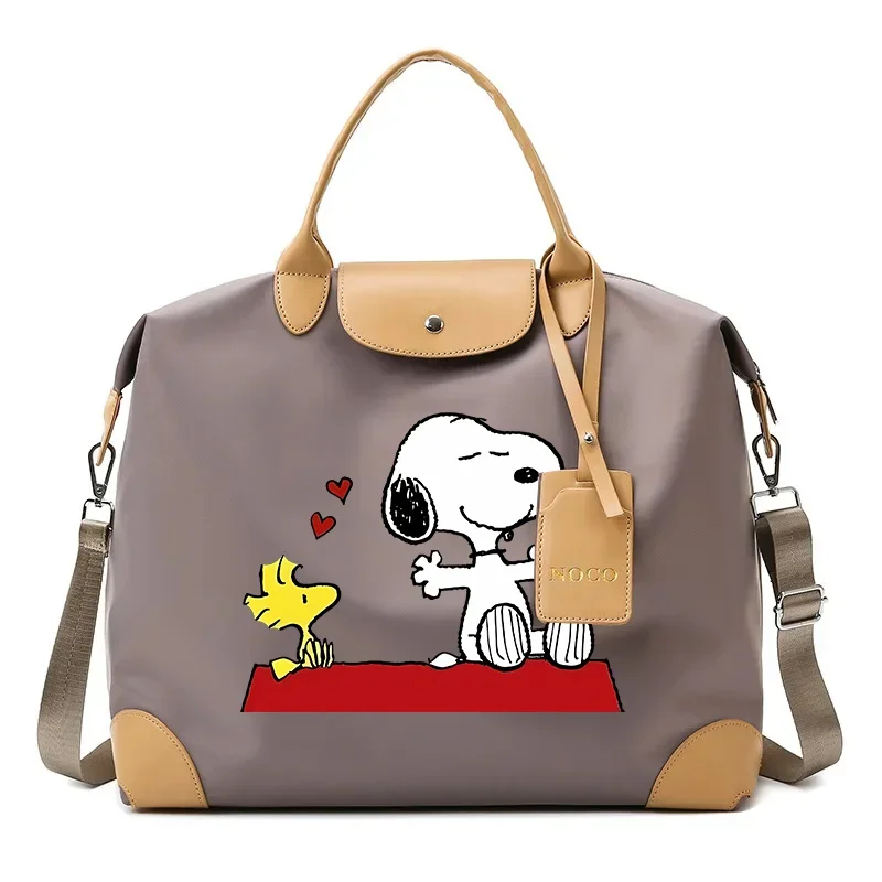 Snoopys Tote Bags Travel Portable Handbag Luggage Binding Bags Packaging Bag Anime Figure Shoulder Strap Pack Women Men Gifts 6