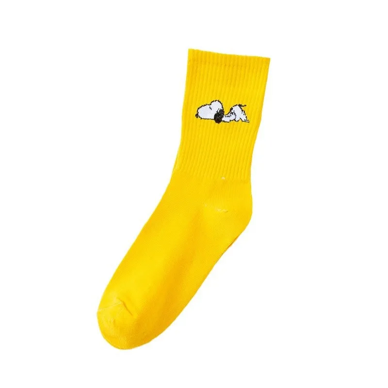 New Snoopy Socks Sports Cotton Autumn and Winter High Socks Women's College Style Ins Cotton Socks Girls Gift 5