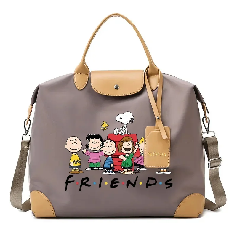 Snoopys Tote Bags Travel Portable Handbag Luggage Binding Bags Packaging Bag Anime Figure Shoulder Strap Pack Women Men Gifts 5
