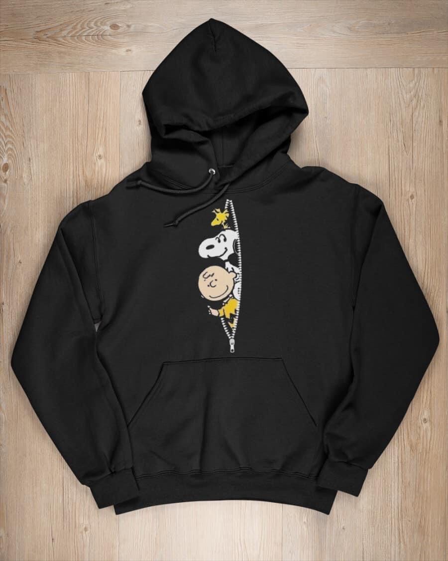 Snoopy, Woodstock & Charlie Brown Hoodie – Peanuts Graphic Sweatshirt