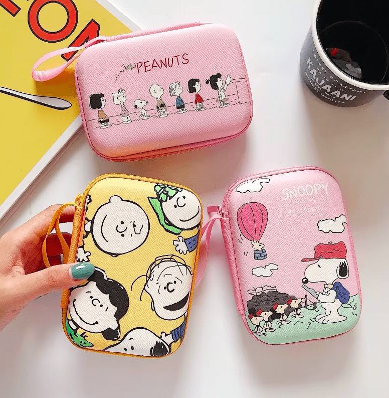 Snoopy Headphone Storage Bag